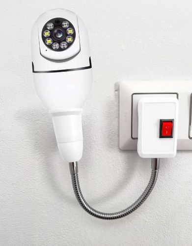 Adapter gniazda żarowki E27 elastyczny z włącznikiem i wtyczką do kontaktu na Arena.pl