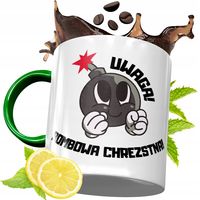 Kubek Zielony Dla Chrzestnego Na Urodziny Prezent Z Nadrukiem Ze Zdjęciem
