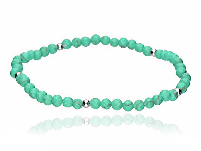 BRANSOLETKA KULKI TURKUS SZCZEROŚĆ ŁAGODZI BÓLE zdjęcie 1