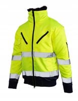 Kurtka robocza odblask BOMBER 3w1 żółta XL