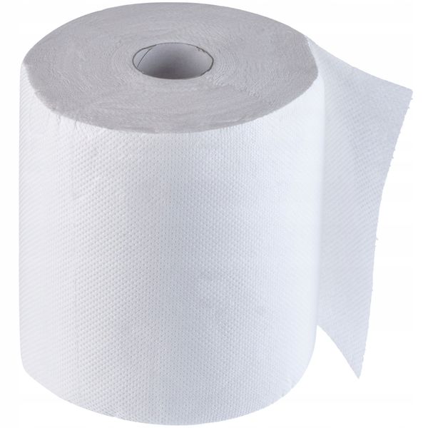 RĘCZNIK PAPIEROWY CZYŚCIWO CELULOZA BIAŁY 60 m zdjęcie 1