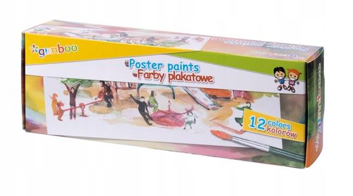 farby plakatowe, gimboo, 12 x 20 ml na Arena.pl