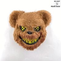 Maska LED Krwawa Futrzana Niedźwiedzia Kolor: Bear No Light 2