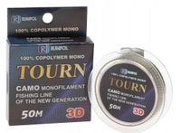 ŻYŁKA Wędkarska 50m RUMPOL CAMO Monofilament 3D Tonąca 0,10mm 3,9kg
