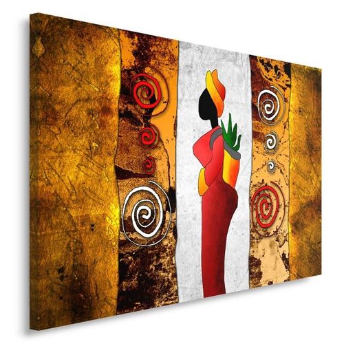 Obraz na płótnie - Canvas, Kolorowa pani 40x30 na Arena.pl