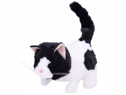 Interaktywny pluszowy Kot ŁATKA chodzi miauczy rusza ogonkiem ZA5364 na Arena.pl