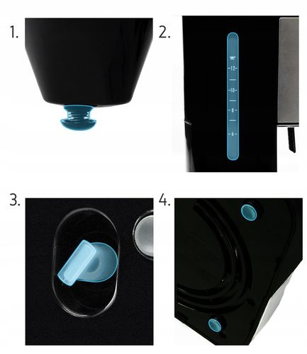 Ekspres przelewowy kawy 2w1 Yoer 1900W +Dystrybutor wody na herbatę +Timer na Arena.pl