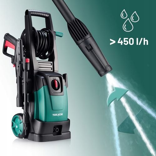 SAMOSSĄCA MYJKA CIŚNIENIOWA MOCNA POMPA 2000W TURBO DYSZA L6 ZWIJACZ na Arena.pl