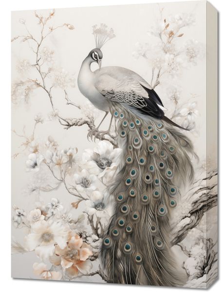 Obraz 50x70cm Pawia Gracja zdjęcie 1