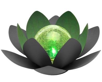 Oświetlenie słoneczne RGB Kwiat lotosu IP44 27cm tarasowe swe