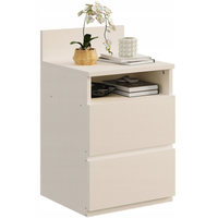 Szafka nocna stolik do sypialni salonu 2 szuflady loft biały nowoczesna