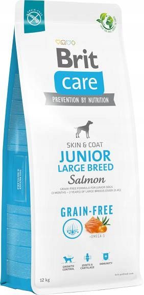 BRIT CARE GRAIN FREE JUNIOR LARGE SALMON 12kg zdjęcie 1