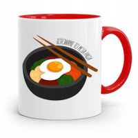 Kubek Czerwony Kucharza Gotowanie To Moja Pasja Z Nadrukiem Ze Zdjęciem