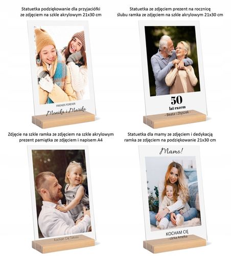 Podziękowanie ślub wesele ramka zdjęcie szkło A4 na Arena.pl
