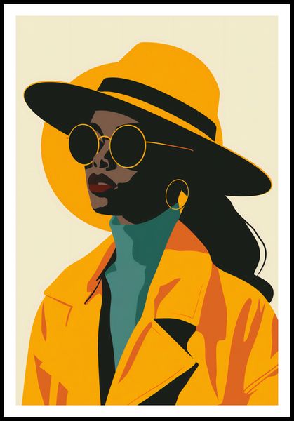 Plakat 68x101cm Żółta Stylowość zdjęcie 3