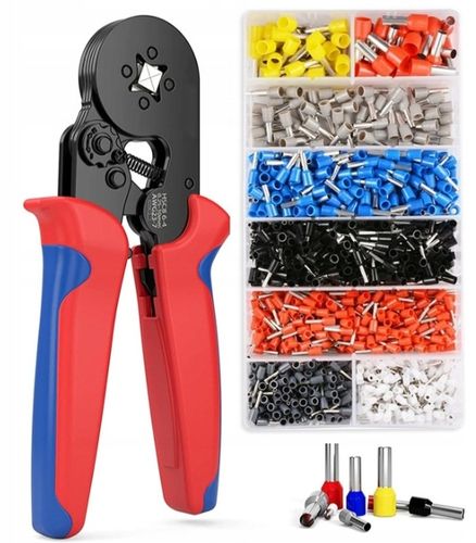 PRASKA ZACISKARKA DO KONEKTORÓW TULEJEK KABLI PRZEWODÓW 1200 SZTUK TULEJEK na Arena.pl