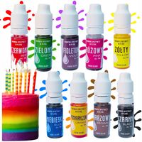 BARWNIK SPOŻYWCZY BARWNIKI SPOŻYWCZE W PŁYNIE 9 KOLORÓW 10ml