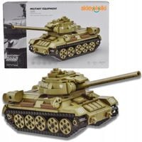 KLOCKI KONSTRUKCYJNE CZOŁG BOJOWY T-34 ZESTAW DLA DZIECI MILITARIA MODEL