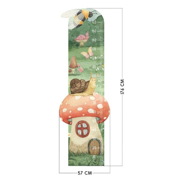 Naklejka Miarka Wzrostu Ślimak DK462 zdjęcie 3