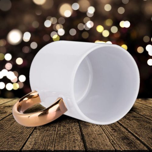 Kubek z uszkiem GOLD z Twoim nadrukiem na Arena.pl