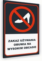 Tabliczka znak informacyjny 20x15 Antracyt ZAKAZ CHODZENIA NA OBCASIE