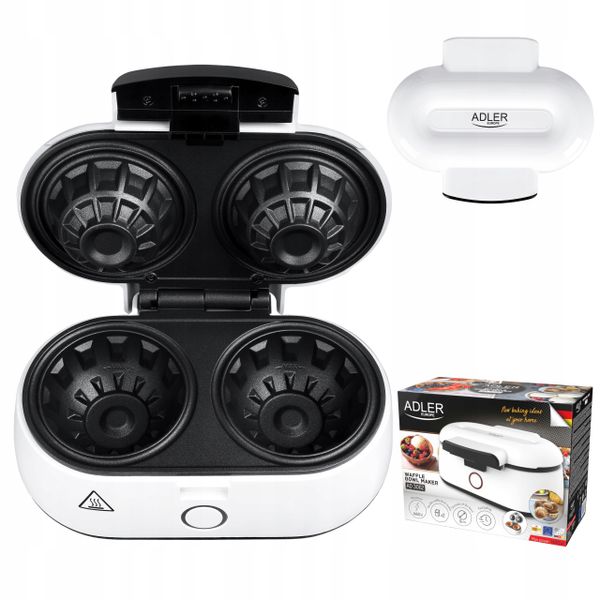 Wypiekacz Do Miseczek Waflowych Adler Ad3062 1400W Nieprzywierająca Powłoka zdjęcie 2