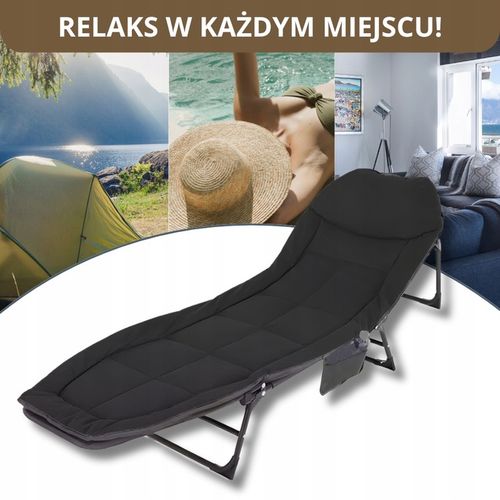 Łóżko Turystyczne Składane Polowe Leżak Kanadyjka Leżanka Stabilne Materac na Arena.pl