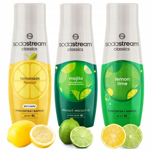 SODA STREAM LEMONIADA + MOJITO + CYTRYNA LIMONKA Koncentrat Syrop Saturator na Arena.pl