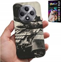 ETUI DO OPPO RENO12 F / 12FS 5G - CZOŁG POJAZDY WOJSKOWE MILITARIA + SZKŁO