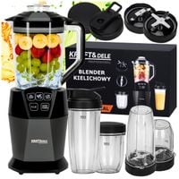 KRAFTDELE BLENDER KIELICHOWY Z POKRYWKĄ 1500ML + 800ML + 400ML 1850W KD4149