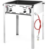 grill gazowy z patelnią grill master maxi 590x480mm 11.6kw - hendi 154717