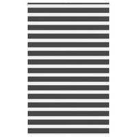 Roleta zebra, czarna, szerokość tkaniny 45,9 cm, poliester