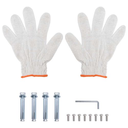 Półka ścienna, podwójna, 100x30x60 cm, srebrna stal nierdzewna na Arena.pl