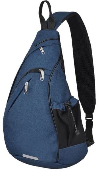 NERKA PLECAK TORBA NA JEDNO RAMIĘ SASZETKA CROSSBODY MIEJSKI MĘSKI NIEBIESKI zdjęcie 1