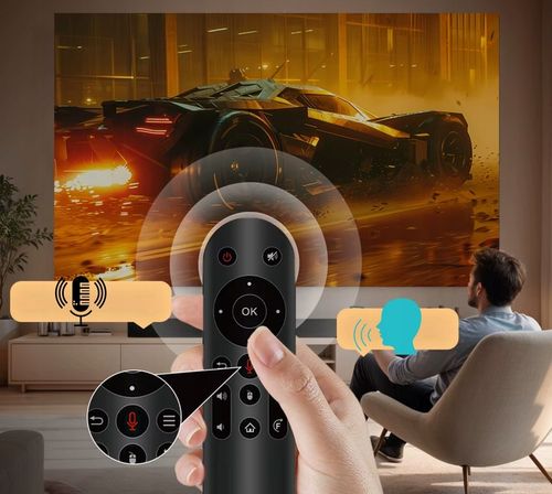 PROJEKTOR 4K FULL HD ANDROID AUTO FOKUS NETFLIX APLIKACJE OBROTOWY na Arena.pl