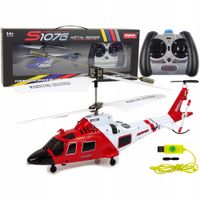 Helikopter Śmigłowiec Samolot Zdalnie Sterowany Latający RC LED DUŻY Pilot