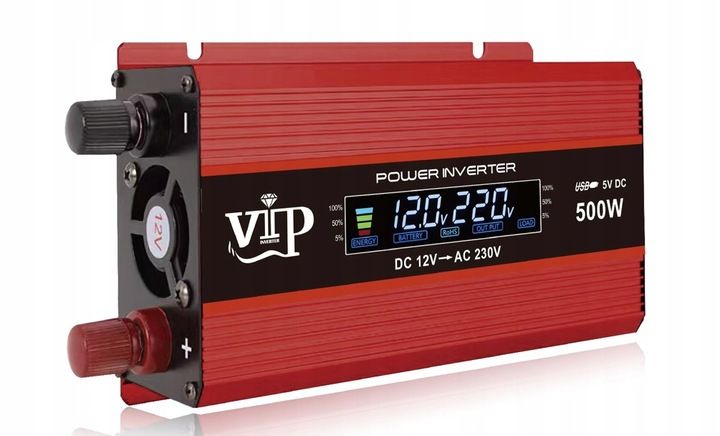 Przetwornica samochodowa 12V 230V 500W IPS USB zdjęcie 1