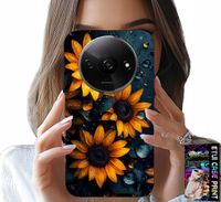 ETUI DO XIAOMI REDMI A3 - SŁONECZNIKI, SŁONECZNIK, KWIECISTE WZORY