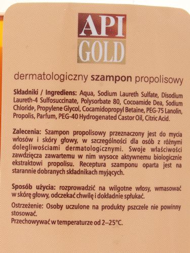 Szampon propolisowy dermatologiczny - Api Gold Bartpol - 280ml na Arena.pl