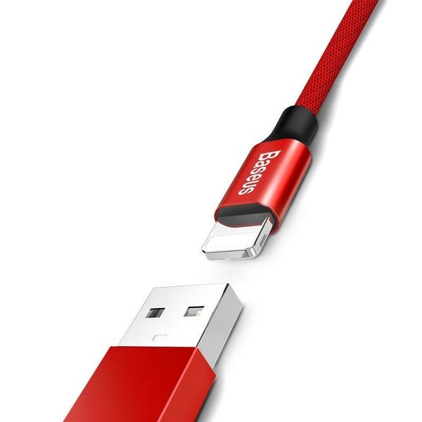 Kabel Baseus Yiven Lightning 1.8m 2A (czerwony) zdjęcie 2