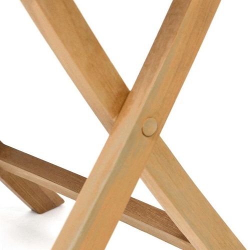 Składany stół DIVERO z drewna tekowego Ø 100 cm na Arena.pl