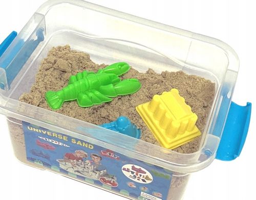 ZESTAW PIASEK KINETYCZNY 2kg + BASEN PIASKOWNICA FOREMKI SZPATUŁKI WALIZKA na Arena.pl