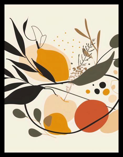 Plakat 50x65cm Botaniczny Wir zdjęcie 2