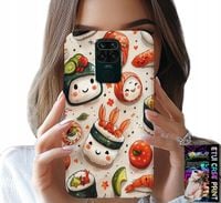 ETUI DO XIAOMI NOTE 9 - SŁODKIE UŚMIECHNIĘTE SUSHI OBUDOWA CASE