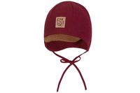 BROEL GUNTER czapka pilotka wiązana dla chłopca bordo 48-50