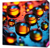 Obraz 50x50cm Krople Bliskiej Wody