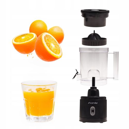 ELEKTRYCZNA WYCISKARKA DO CYTRUSÓW SOKÓW OWOCÓW BEZPRZEWODOWA USB KAMILLE na Arena.pl