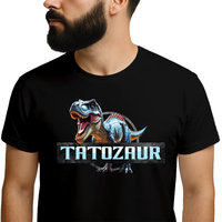 Tatozaur - męska koszulka na prezent Czarny XS T-shirt - męski - PREZENT