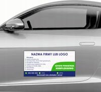 MAGNES na samochód auto MATA MAGNETYCZNA REKLAMA 30x60 CM FOTOWOLTAIKA