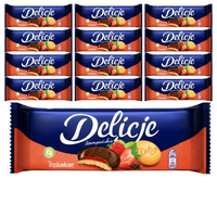 Delicje Szampańskie biszkopty z galaretką truskawkową 147 g x 12 sztuk